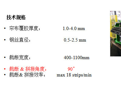 桂林中昊90度胎體簾布裁斷生產(chǎn)線圖2